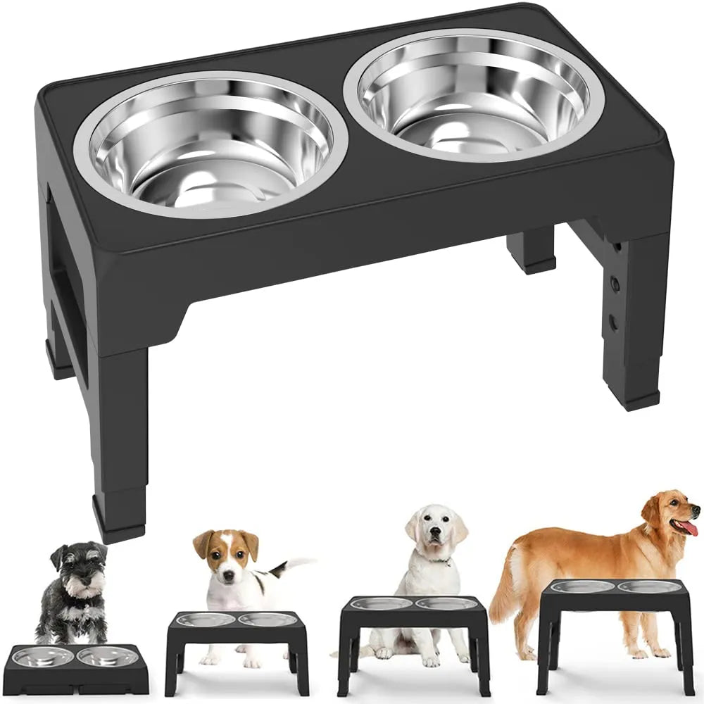 Adjustable Elevated Dog Feeder