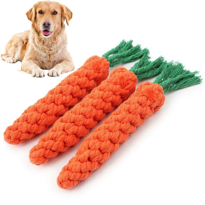 Interactive Dog Toy: Knot Rope Ball & Dumbbell Set