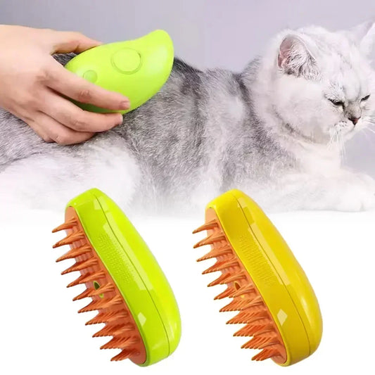3-in-1 Electric Cat Steam Brush